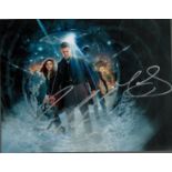 Matt Smith and Jenna Louise Coleman signed 11x8 inch Doctor Who colour photo. Good condition. All