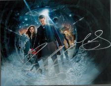 Matt Smith and Jenna Louise Coleman signed 11x8 inch Doctor Who colour photo. Good condition. All
