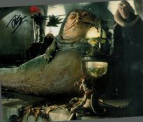 John Coppinger signed 10 x 8 inch Jabba the Hut colour Star Wars scene photo. Good condition. All