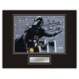 SALE! Star Wars Dave Prowse hand signed professionally mounted display. This beautiful display