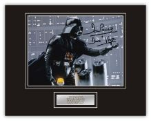 SALE! Star Wars Dave Prowse hand signed professionally mounted display. This beautiful display