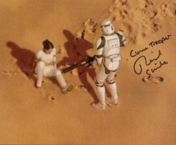 Richard Stride Clone Trooper signed 10 x 8 inch colour Star Wars scene photo. Good condition. All