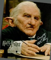 Harry Potter Michael Henbury as Gringotts Goblin signed 10 x 8 inch colour photo. Good condition.