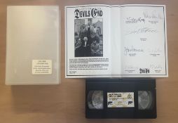 Dr Who Return to Devils End multi signed limited edition VHS sleeve signatures include Jon