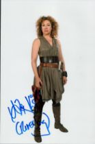 Alex Kingston signed 12x8 inch Doctor Who colour photo. Good condition. All autographs come with a