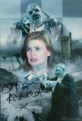 Sophie Aldred signed 12x8 inch Doctor Who colour montage photo. Good condition. All autographs