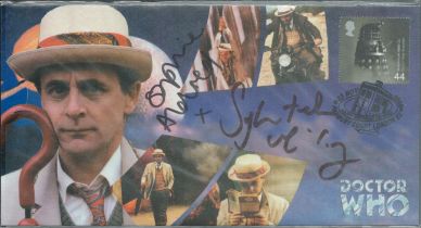 Sylvester McCoy and Sophie Aldred signed Doctor Who FDC PM Padbury Court London E2 23, Nov 2000