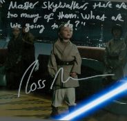 Ross Beadman Sors Bandeam with rare film quote signed 10 x 8 inch colour Star Wars scene photo.