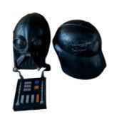 Dave Prowse signed Darth Vader battery operated mask and helmet approx 12x10 inch sound effects in