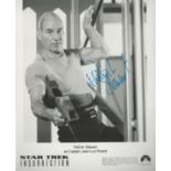 Patrick Stewart signed 10x8 inch Star Trek Insurrection black and white promo photo. Good condition.