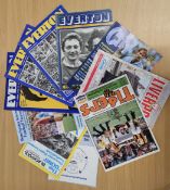 Football collection of 10 game programmes from 1980s, 1970s, 1996 and 1994. Good condition. All
