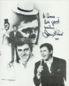 Jerry Lewis signed 10x8 inch black and white photo. Dedicated. Good condition. All autographs come