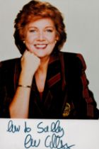 Cilla Black signed 6x4 inch colour photo. Dedicated. Good condition. All autographs come with a