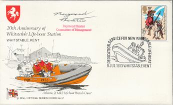 Raymond Baxter signed 20th Anniversary of Whitstable Lifeboat Station Whitstable Kent RNLI