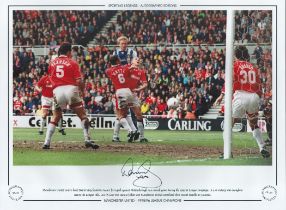 Football. David May Signed 16x12 colour photo. Autographed Editions, Limited Editions. Photo shows