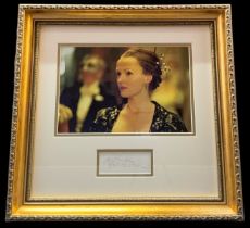 Miranda Richardson mounted signature with colour photo from her role is The Phantom of the Opera ,
