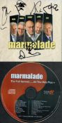 Music. Marmalade The Full Spread CD insert signed by Alan, Chris, Sandy, John and Jan. CD and Case