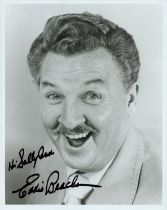 Eddie Bracken signed 10x8 inch black and white photo. Dedicated. Good condition. All autographs come