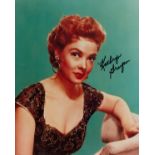 Kathryn Grayson signed 10x8 inch colour photo. Good condition. All autographs come with a