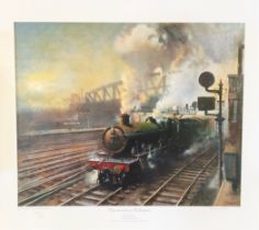 Terence Cuneo Railway Print 17 x 20 approx titled 'Departure from Paddington' limited edition . Good