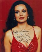 Crystal Gayle signed 10x8 inch colour photo. Good condition. All autographs come with a