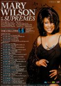 Mary Wilson signed 8x6 inch Theatre tour flyer. Dedicated. Good condition. All autographs come