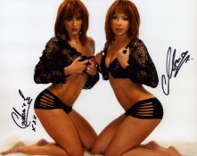 Cheeky Girls signed 10x8 inch colour photo. Good condition. All autographs come with a Certificate