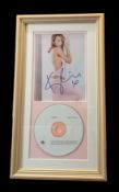 Kylie Minogue mounted signed photo framed with CD Breathe by Kylie Minogue. Measures 15"x92 appx.