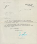 Lord Mayor of London in 1950 51 Sir Denys Lowson Signed TLS Dated 12th June 1958. Signed in blue