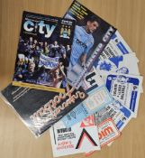 Football collection of 10 game programmes from 1970s, 1980s, 2002 and 1993. Good condition. All