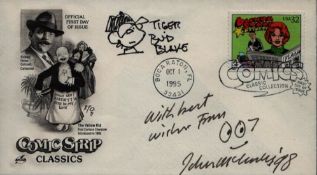 John Mccusky signed Comic Strip FDC. Good condition. All autographs come with a Certificate of