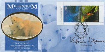 Virginia McKenna Signed Millenium Booklet FDC May 2000. Good condition. All autographs come with a