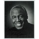 Robert Guillaume Signed 10x8 Inch Black And White Photo. Good condition. All autographs come with