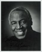 Robert Guillaume Signed 10x8 Inch Black And White Photo. Good condition. All autographs come with