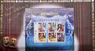Su Pollard signed FDC A Buckingham Cover Christmas 2008 PANTOMIME. Six Stamps Single postmark 4.11.