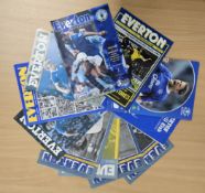 Football collection of 10 Everton programmes from 1996, 2006, 1978, 1968, 1976 and 1977. Good