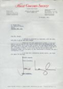 James Loughran An Excellent Hand Signed Typed Letter From The Conductor Of The Bbc Scottish Symphony