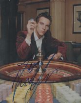 Jonathan Rhys Meyers signed boldly in blue felt pen colour photo 10x8 Inch Fantastic glamour shot of