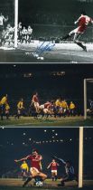 Autographed Man United 12 X 8 Photos : Lot Of Manchester United Related Photos From Their Epic 3-0