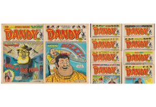 Dandy collection of 10 comics. Dandy NO. 2479 27th May 1989, Dandy NO. 2480 3rd June 1989,Dandy