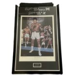 Muhammad Ali and Paddy Monaghan signed The Greatest colour print. Numbered 260 of 500. Framed and
