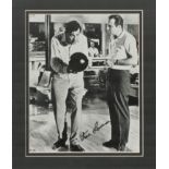 Jack Lemon signed 10"x12" black and white mount. Good condition. All autographs come with a