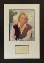 Angie Dickinson 20x14 framed and mounted signature display includes signed album page and