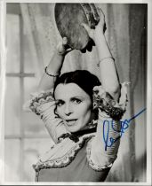 Claire Bloom signed black & white photo 10x8 Inch. An English actress. She is known for leading