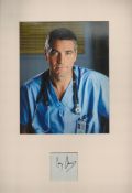 George Clooney signed 13"x18" colour mount. Good condition. All autographs come with a Certificate