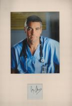 George Clooney signed 13"x18" colour mount. Good condition. All autographs come with a Certificate