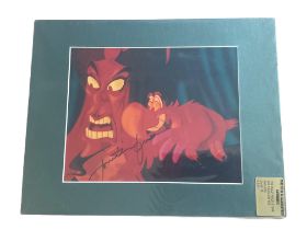 Jonathan Freeman signed and mounted 14x11 Jafar Aladdin colour photo. Good condition. All autographs