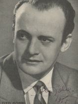 Tito Gobbi, a signed and dated (1955) photo. An Italian operatic baritone with an international