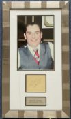 Ray Reardon 24x14 overall size mounted and framed signature piece. Includes a colour photo and a