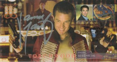 James Marsters signed FDC. Torchwood First 1st Day Stamp kiss Kiss Bang Bang Cover 1 Stamp single